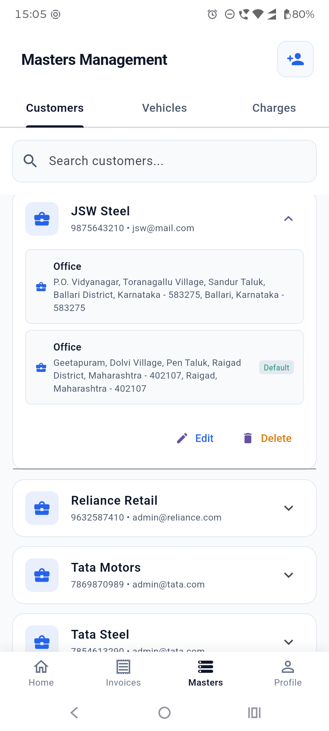 Customer Details